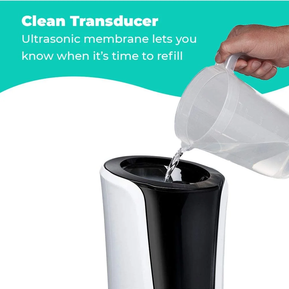 Total Comfort Deluxe Warm Cool Ultrasonic Humidifier, Top-Fill for Home, Programmable Humidistat with Night-Light, Automatic Shutoff and Aromatherapy - Image 3