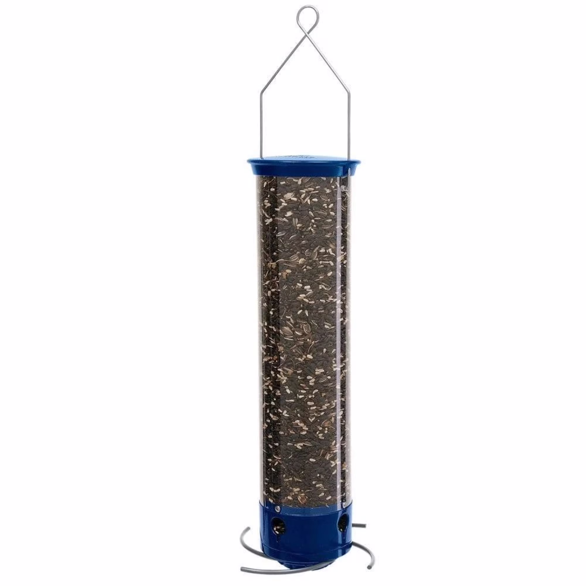 Whipper Squirrel-Proof Tube Bird Feeder Blue 5 lb. capacity