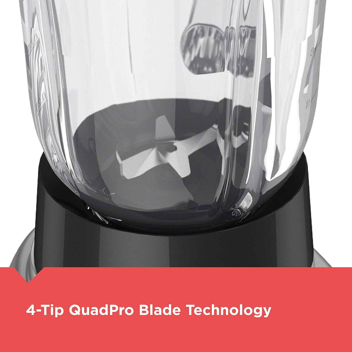 BLACK+DECKER PowerCrush Multi-Function Blender dengan Wadah Kaca 6-Cup, 4 Pengaturan Kecepatan, Perak