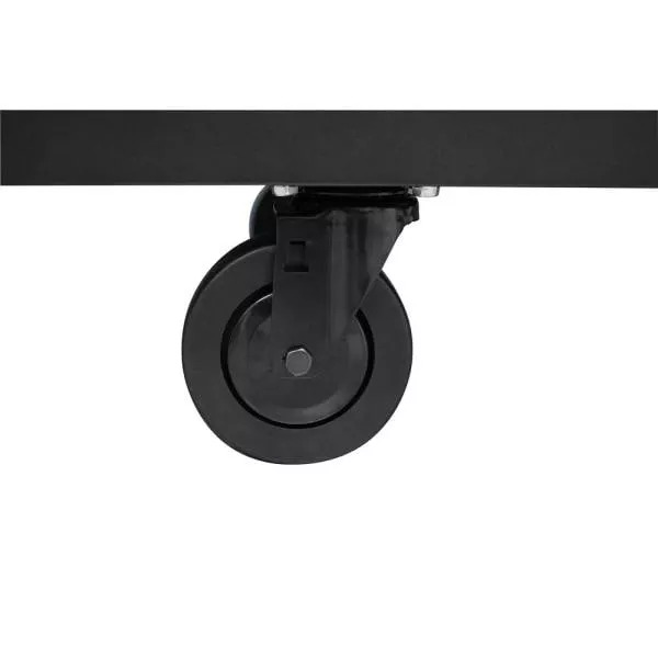Établi mobile 62 po, 5 tiroirs, 1 porte, noir mat