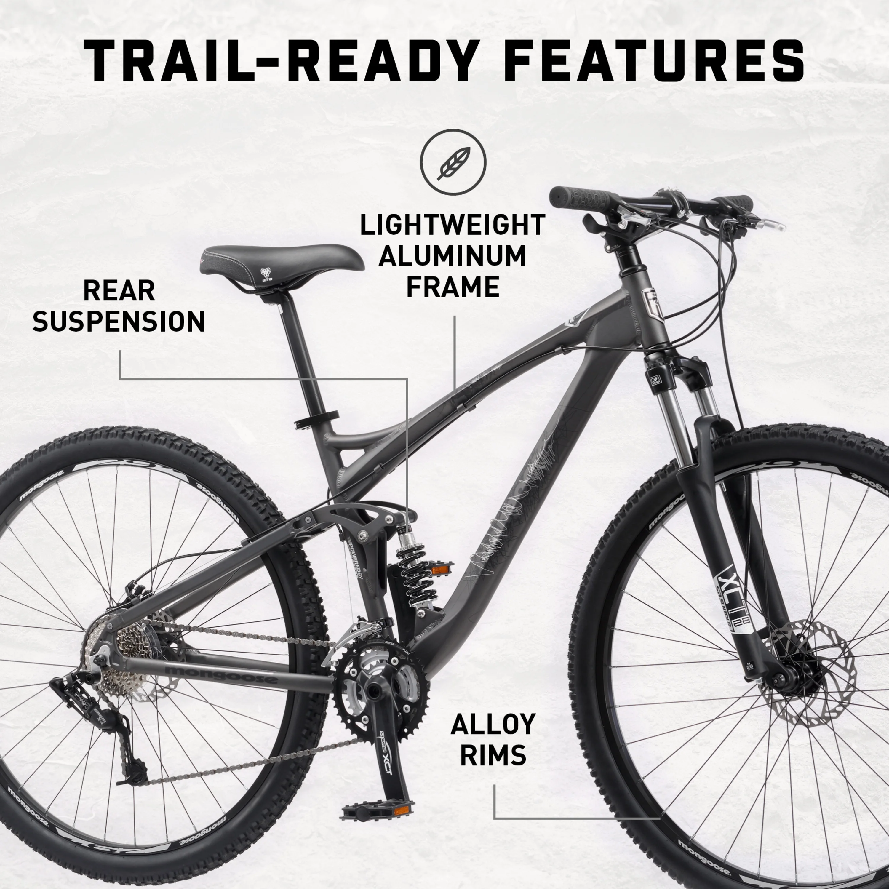 XR Pro Men's Mountain Bicycle, 29 inch Wheels, 24 Speeds, Black Image 2