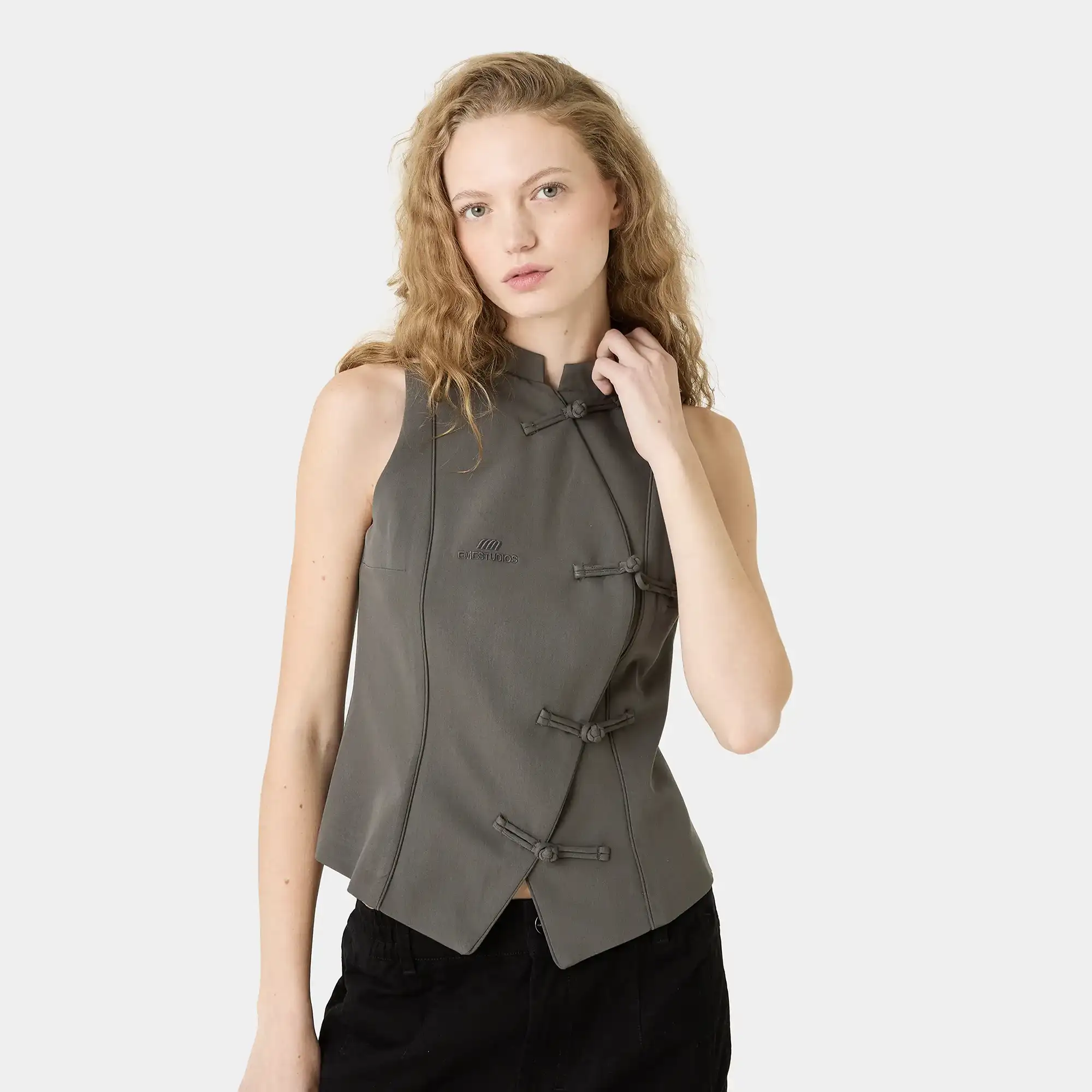 Modesta Heather Grey Vest