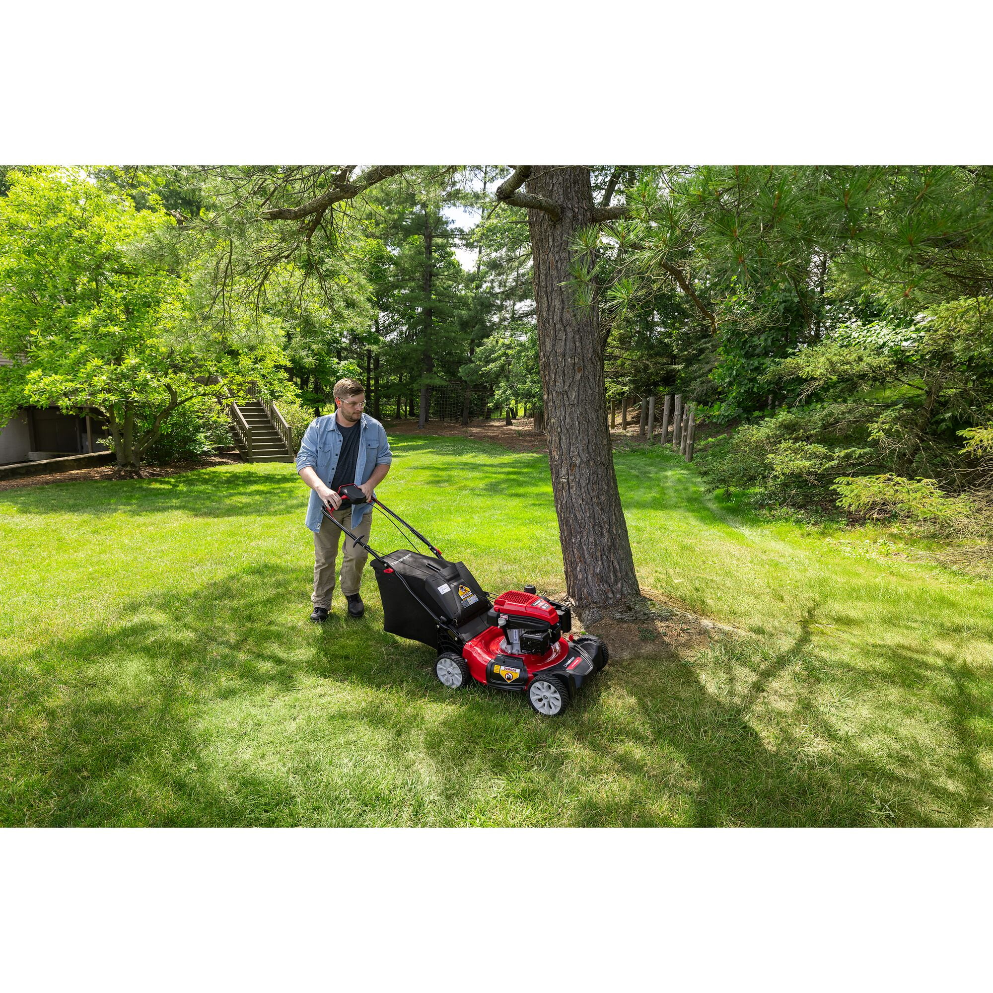 21" 163cc Gas Powered Rear-Wheel Drive Walk-Behind Mower, TB310C - Image 4