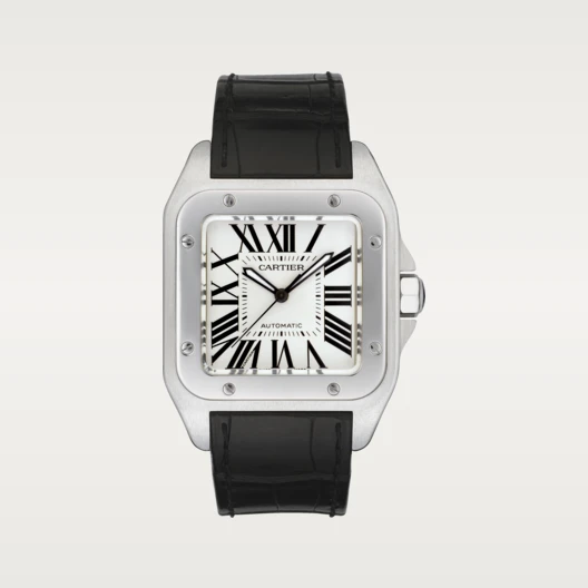[Super Clone]SANTOS 100 Silver Gray 38mm