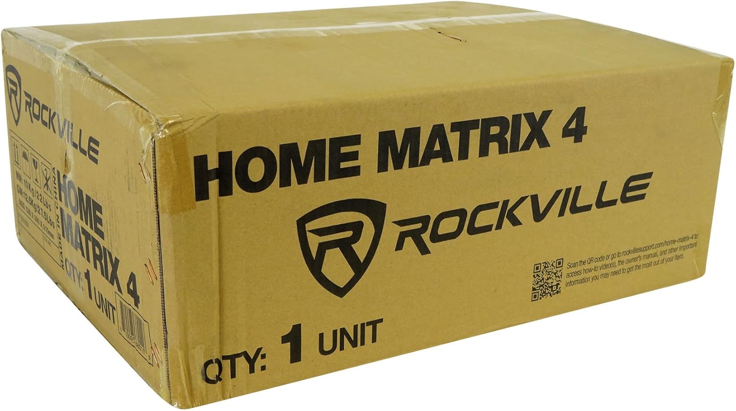 Rockville Home Matrix 4 600W Multi Room Receiver/Amplifier  8-Channel (4 Zones)  Bluetooth  USB  Optical  Coaxial  RCA  Mic Inputs