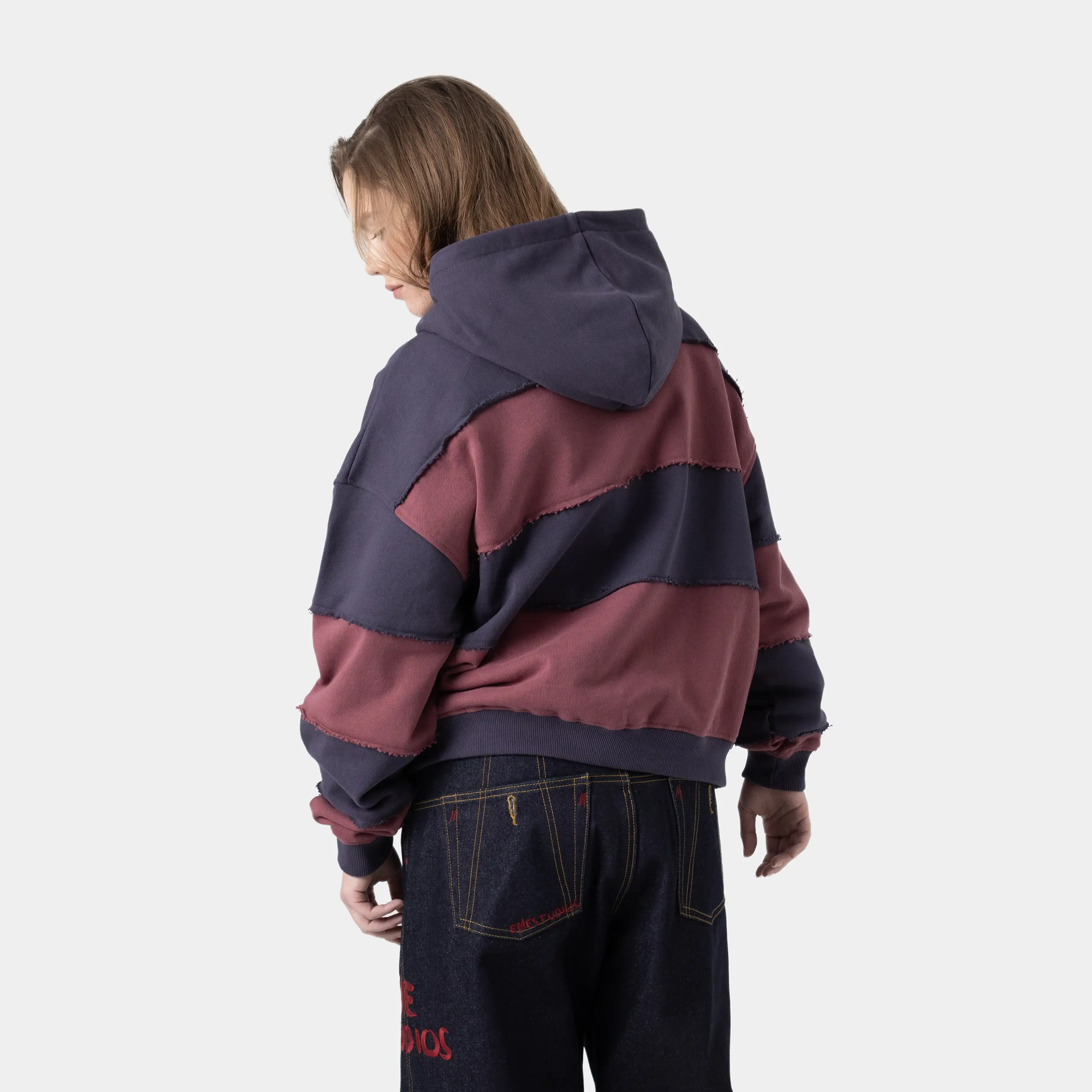 M Stripes Oversized Hoodie