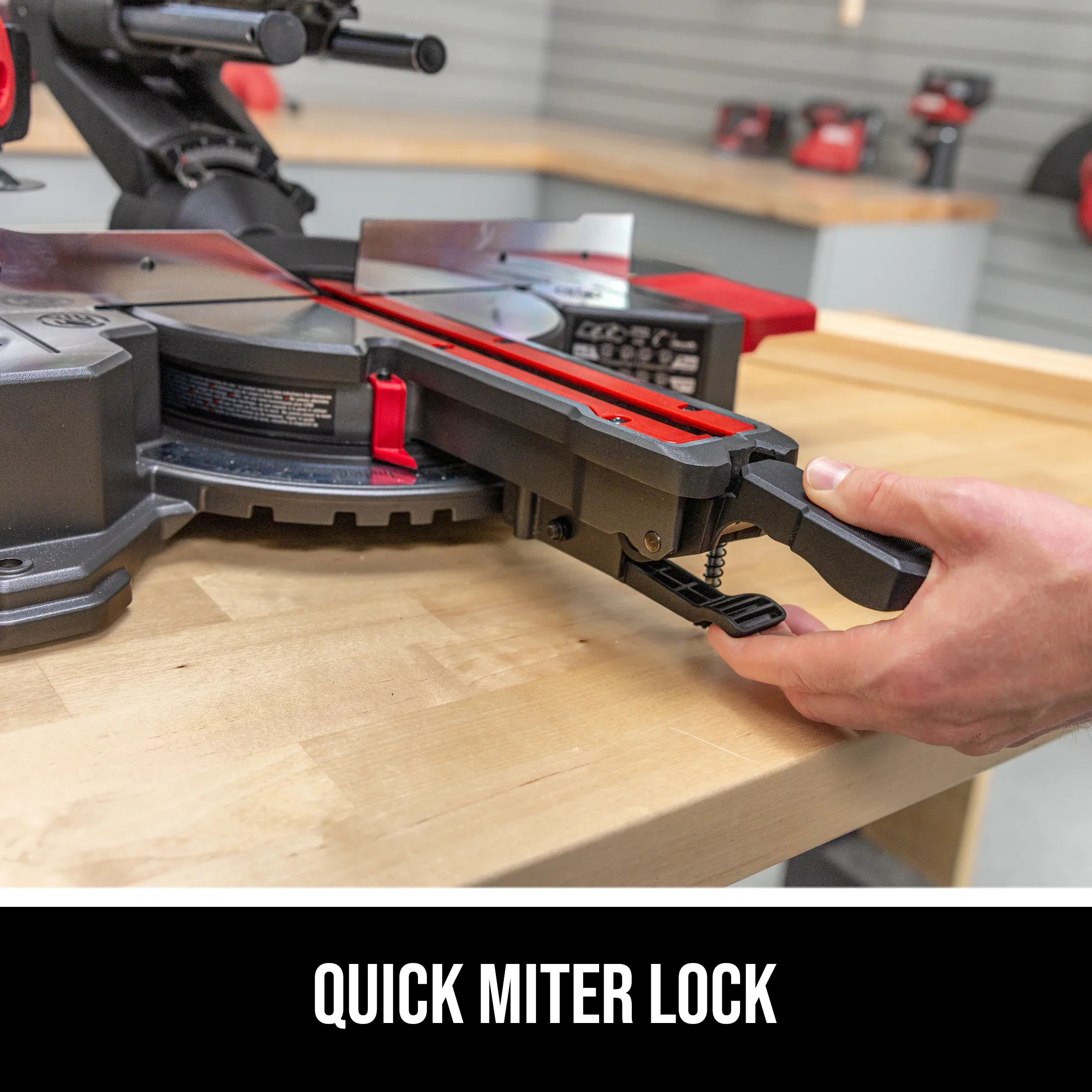 SKIL MS6316-00 10 Amp 7-1/4 Single Bevel Miter Saw with Compact Rail System & LED Shadow Line
