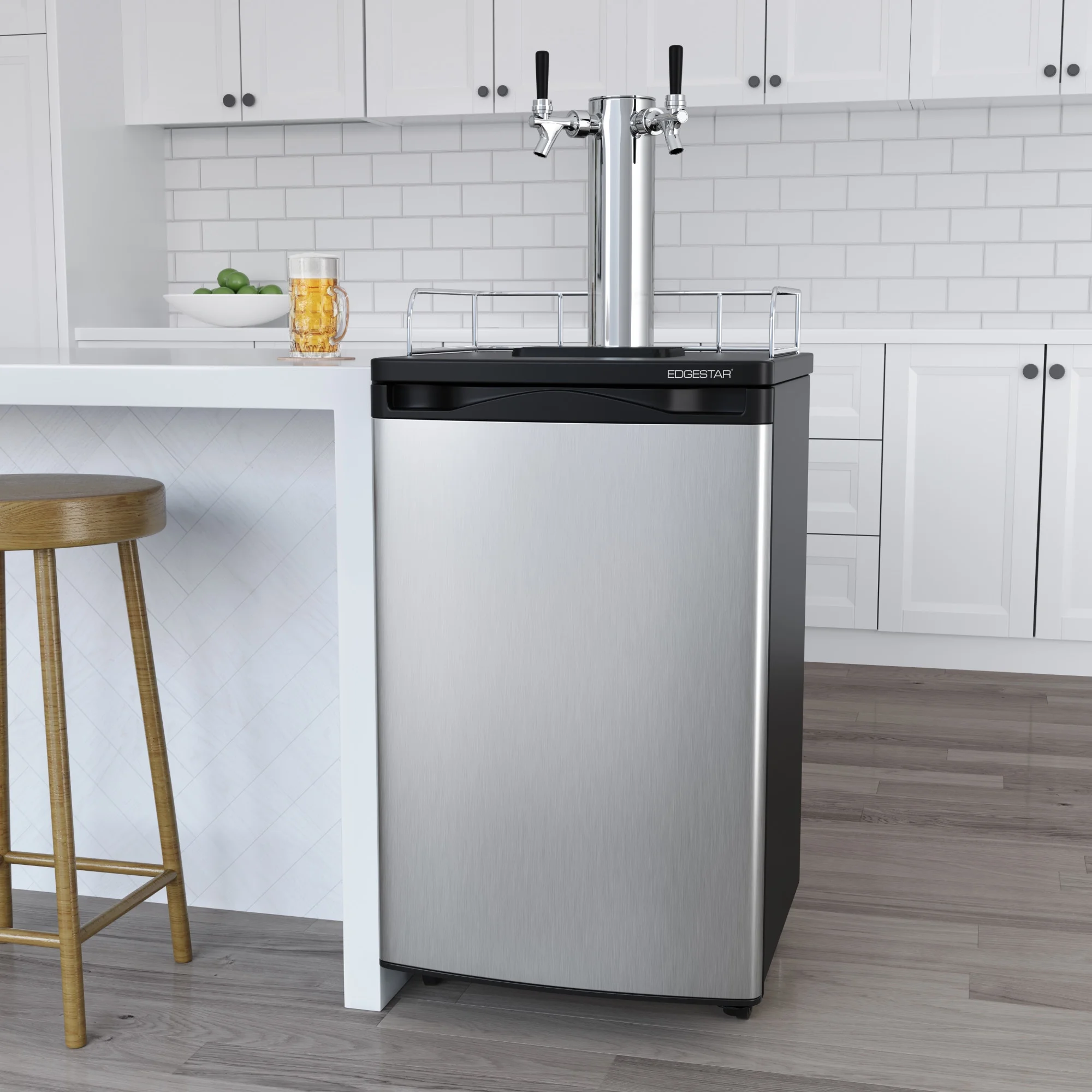 Kc2000twin 20" Wide Dual Tap Kegerator For Full Size Kegs Stainless Steel(Dual Tap) - Image 8