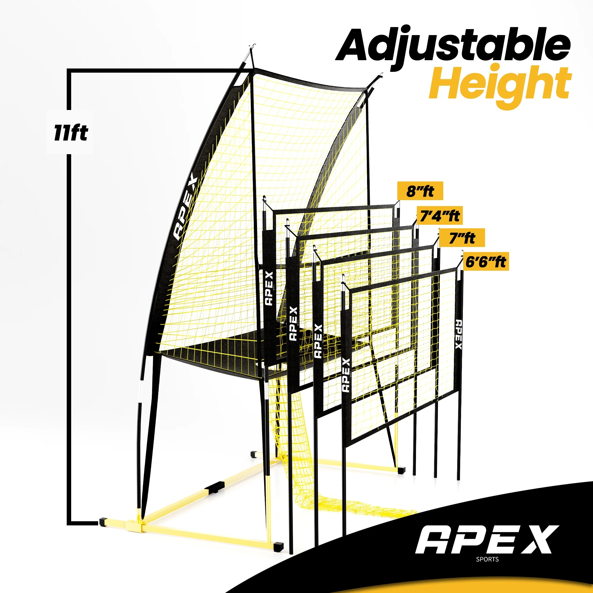 Volleyball Training Net Equipment System Sturdy, Adjustable, and Portable | Improve Accuracy, Technique, and Skills | Ideal for Indoor/Outdoor Use | Easy Assembly Storage - Image 6