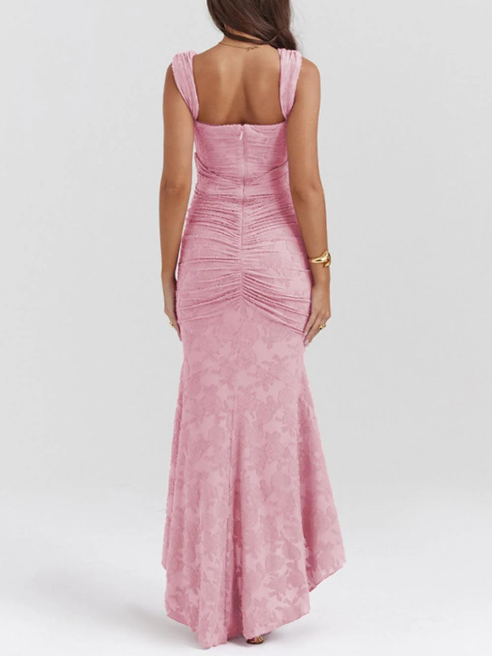 Robe Maxi Fleurie Bleuets
