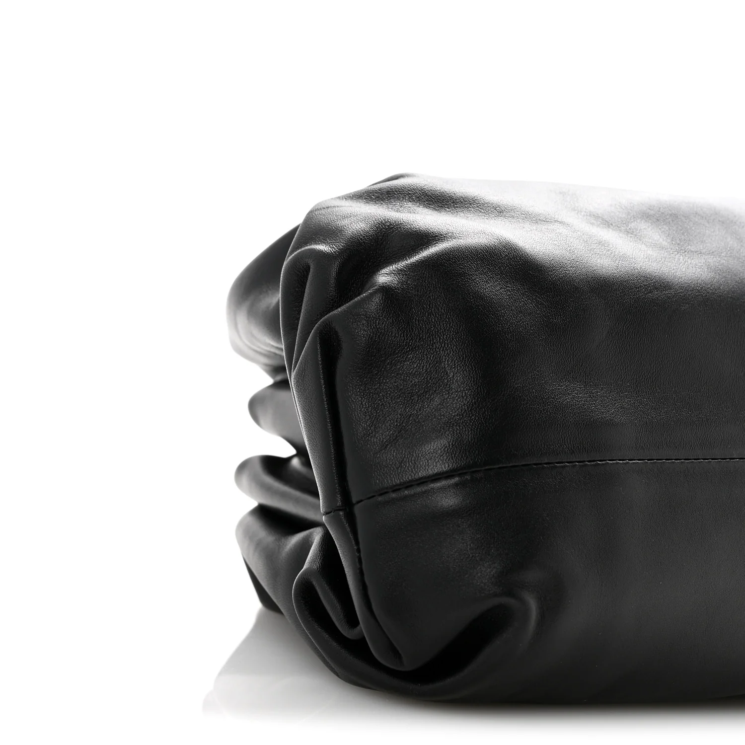 Smooth Butter Calf The Pouch Oversized Clutch Black