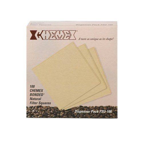 Chemex Natural Coffee Filters, Square,