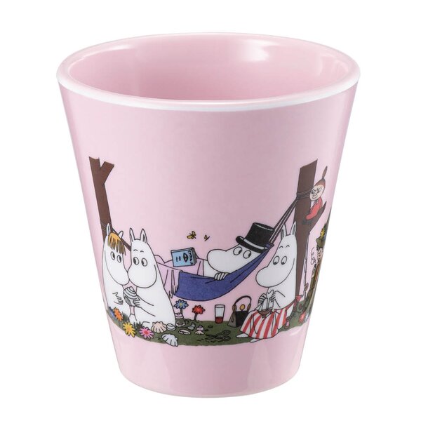 Mummi drikkebeger 30 cl piknik rosa