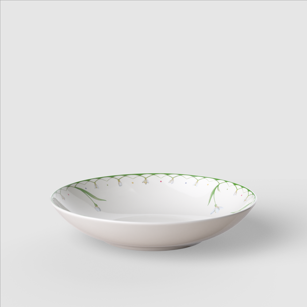Colourful Spring Bowl - Green, 20.3 oz, Premium Porcelain