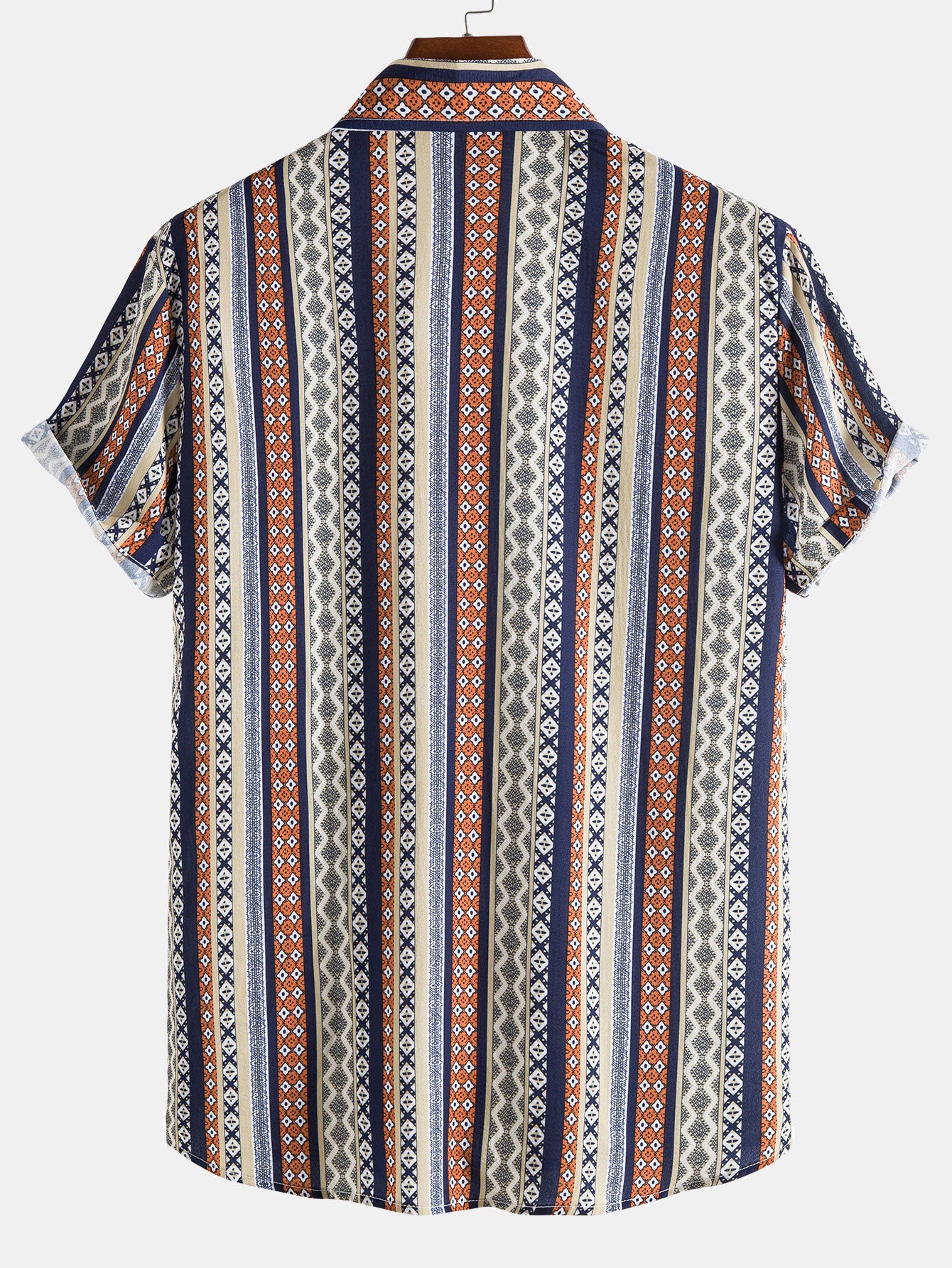 Chemise à imprimé géométrique ethnique