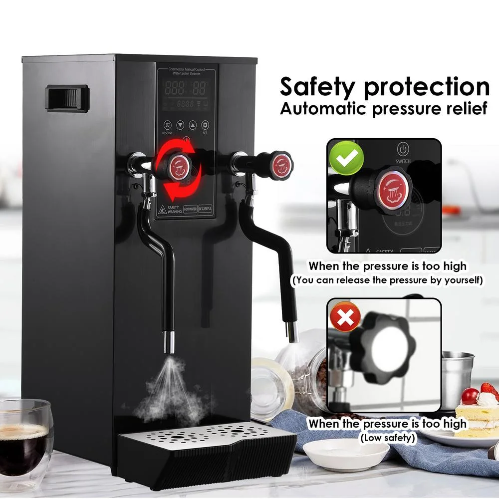 Commercial Milk Frother, 110V 1400W Automatic Foam Machine with LED Display for Coffee Shops (Black)(Black) - Image 10