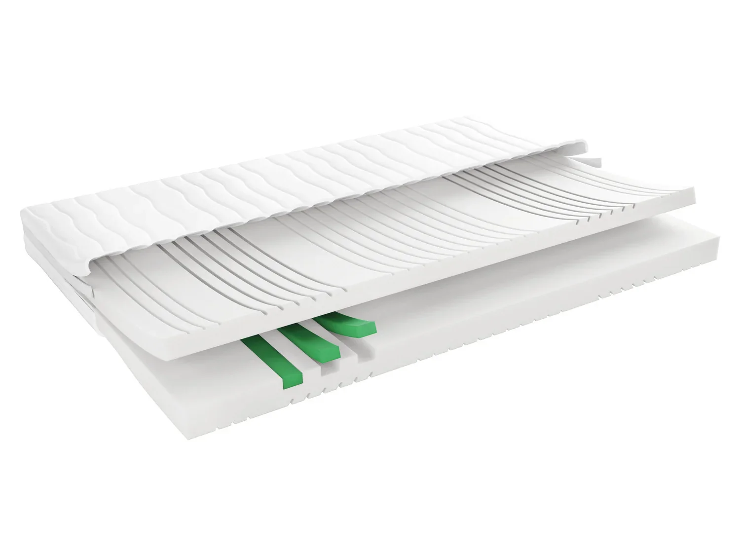 LIVARNO home Matelas en mousse froide 7 zones, 140 x 190 cm
