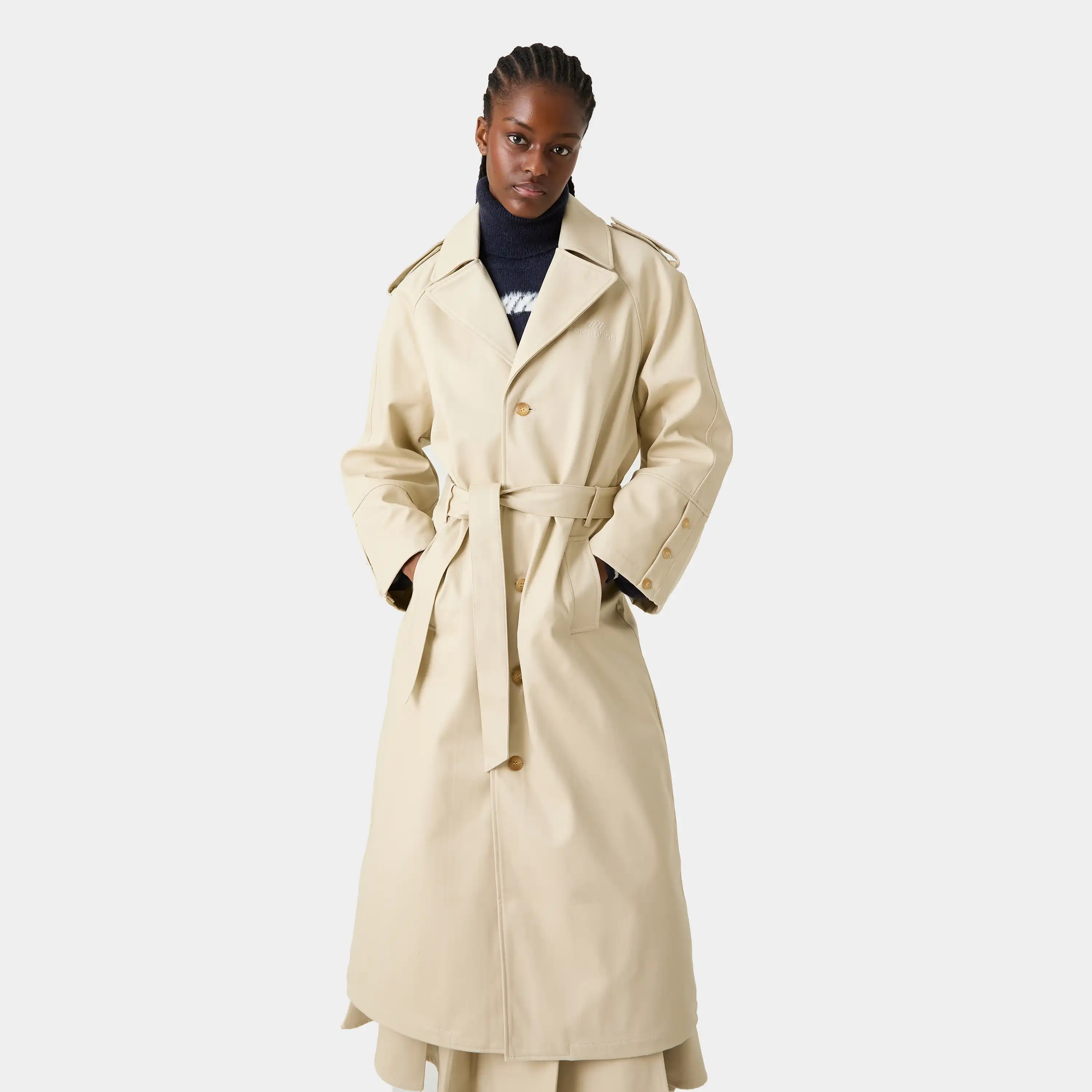 Gadget Light Camel Trench Jacket