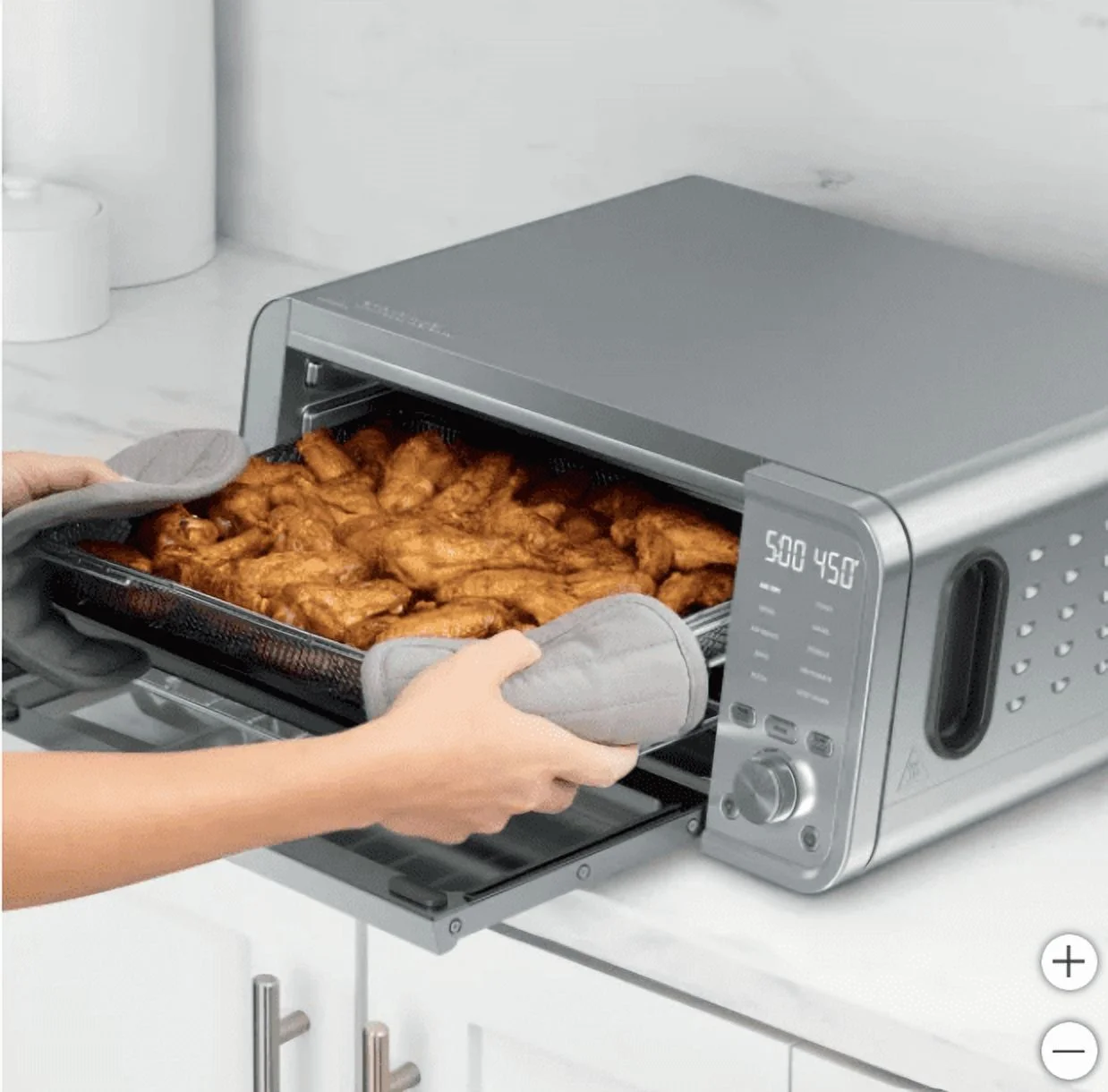 New Ninja Flip 10 - in - 1 Toaster Oven & Air Fryer with Added Broil Rack