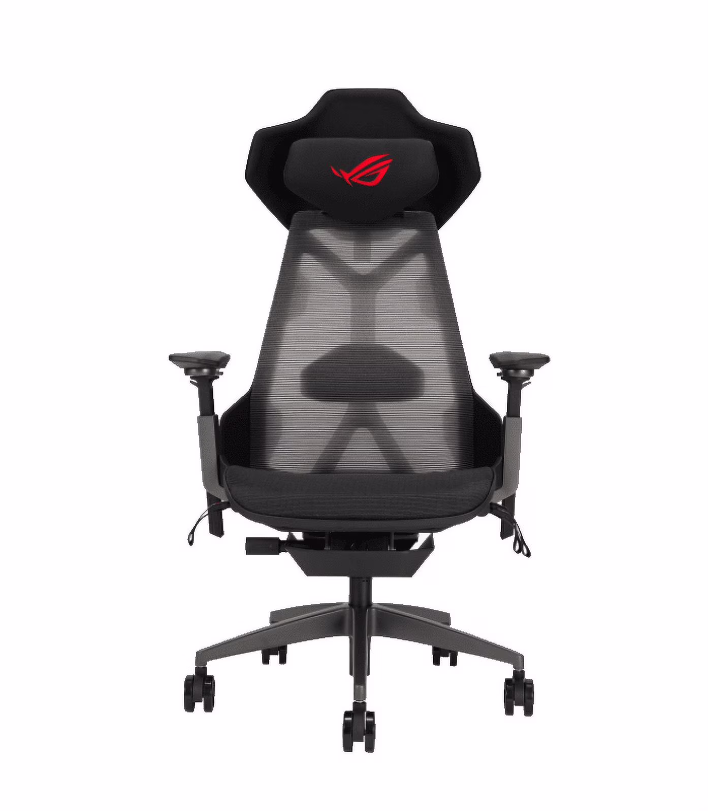 ROG Destrier Ergo PU Foam Gaming Chair with Arm Support and Acoustic Panel, Black