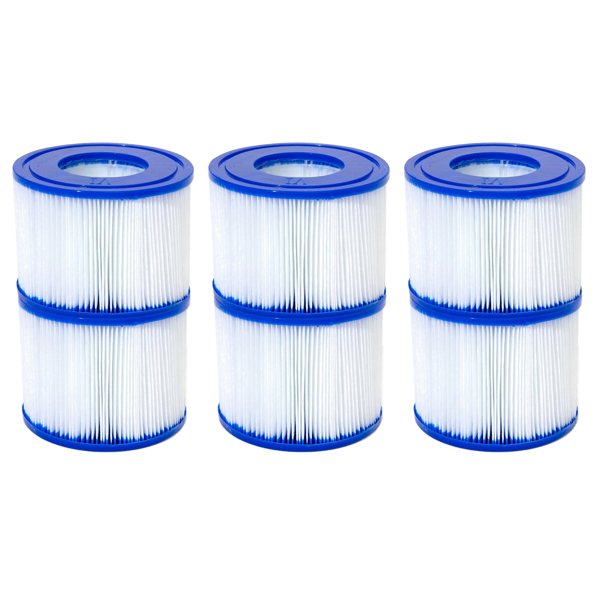 Bestway SaluSpa Type VI Inflatable Hot Tub Replacement Filter Cartridge (3 Pack)