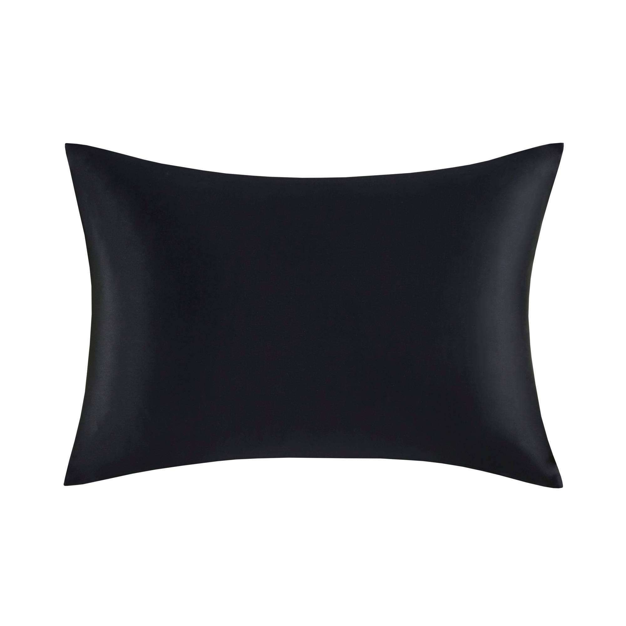 Madison Park Silk 100% Mulberry Single Pillowcase - King - Black
