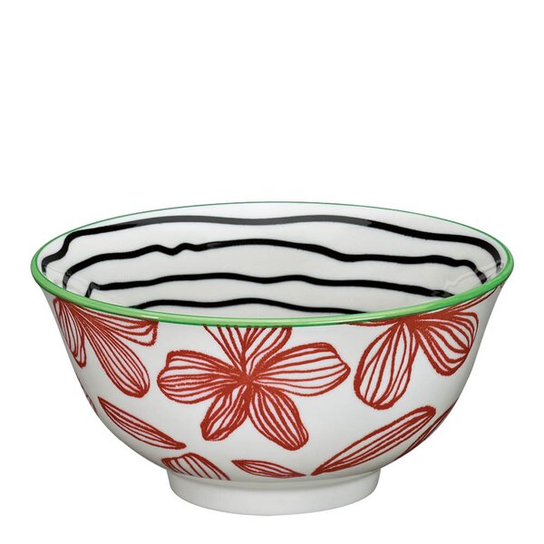 AMICI skål 85 cl 18 cm blomster