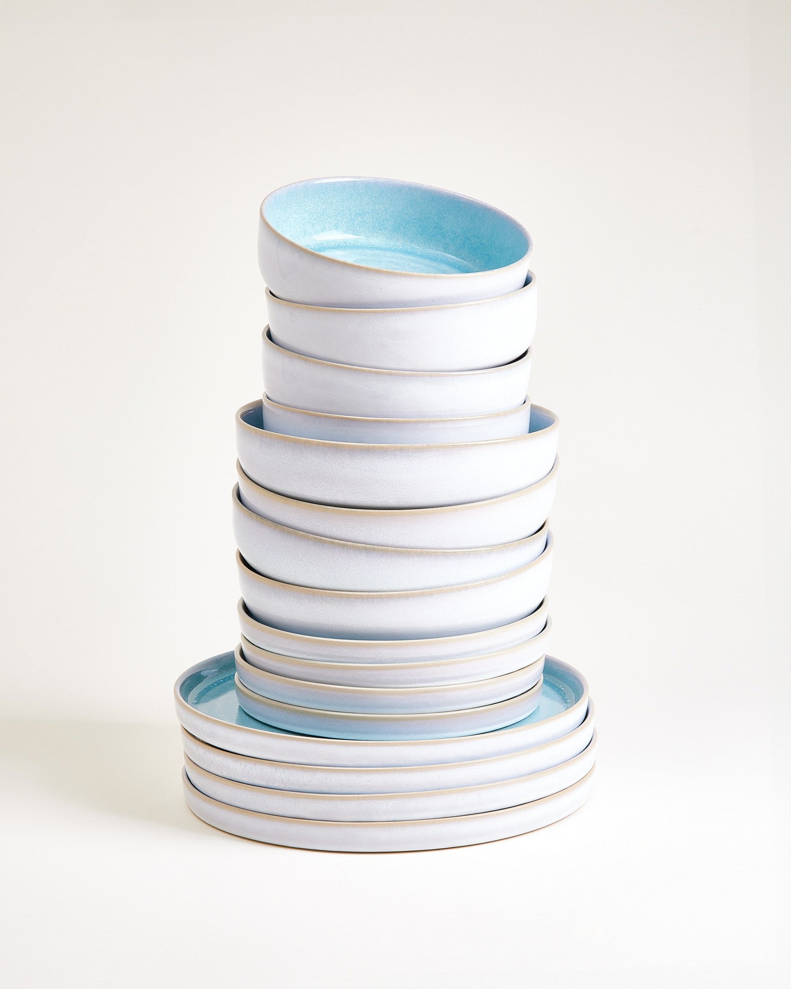 CORDOAMA - TABLEWARE SET MODERN AQUA 16 PIECES