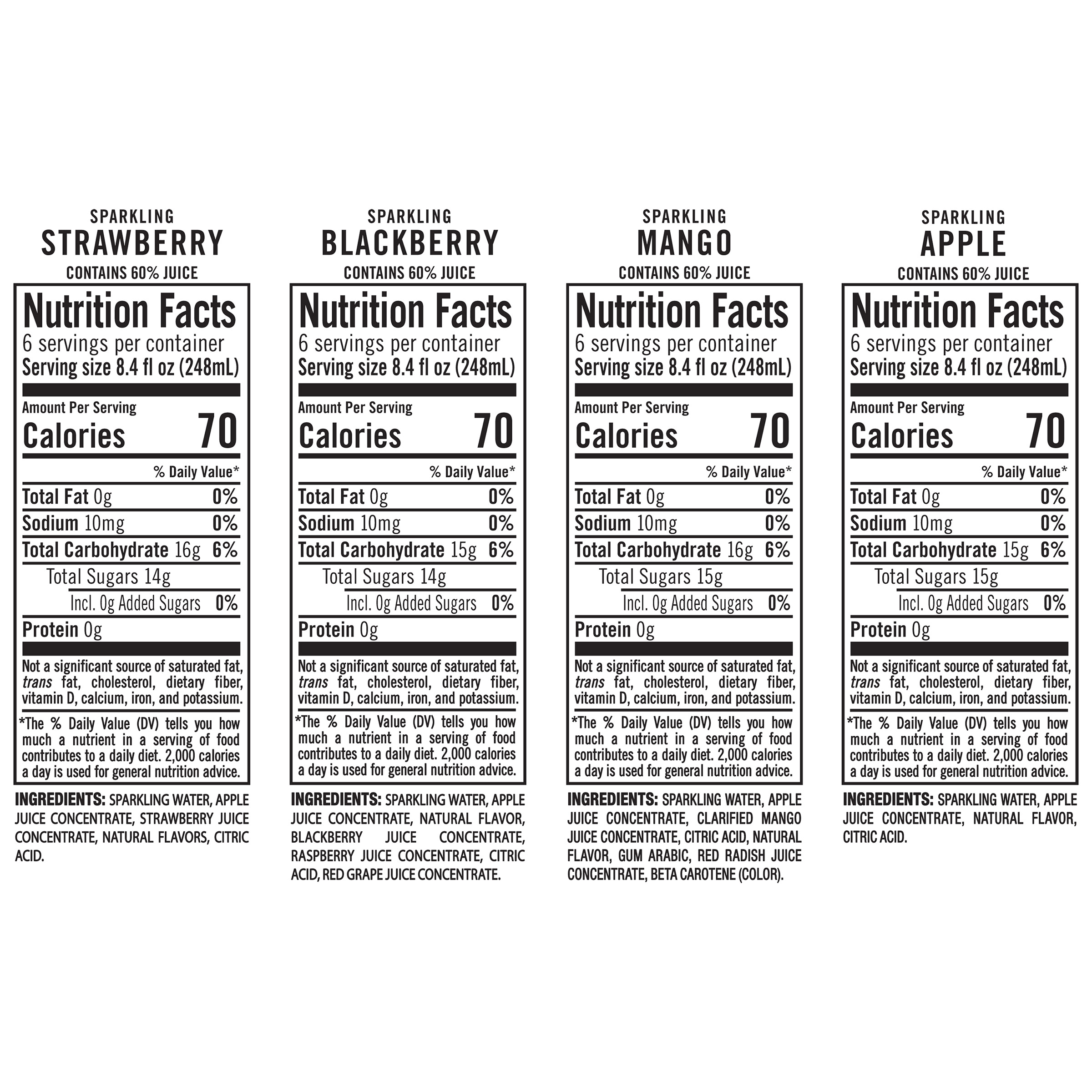 IZZE, Sparkling Juice Beverage, Variety Pack, 8.4 Fl Oz, 24 - Count