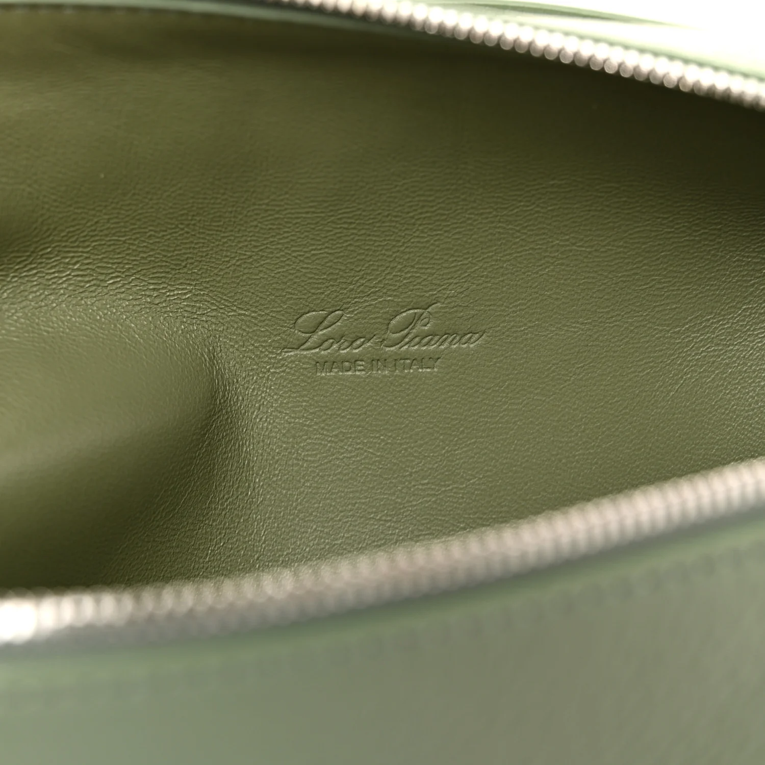 Grained Calfskin L19 Extra Pocket Pouch Sage Brush Leaves