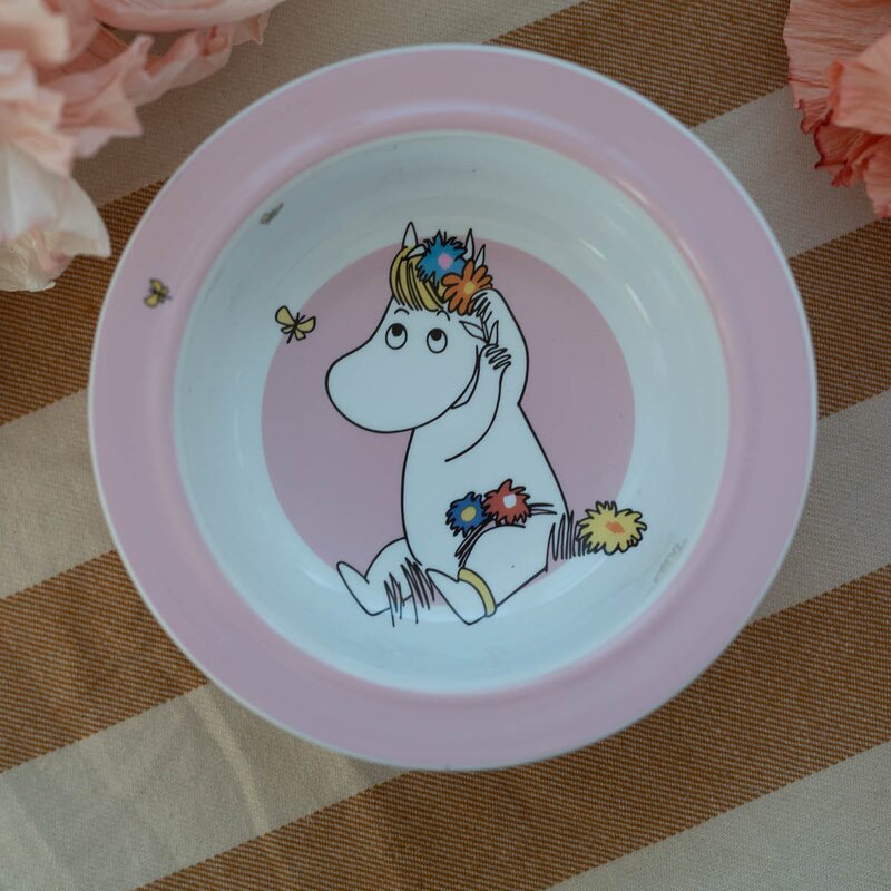 Mummi tallerken med sugekopp 15,5 cm Eng rosa