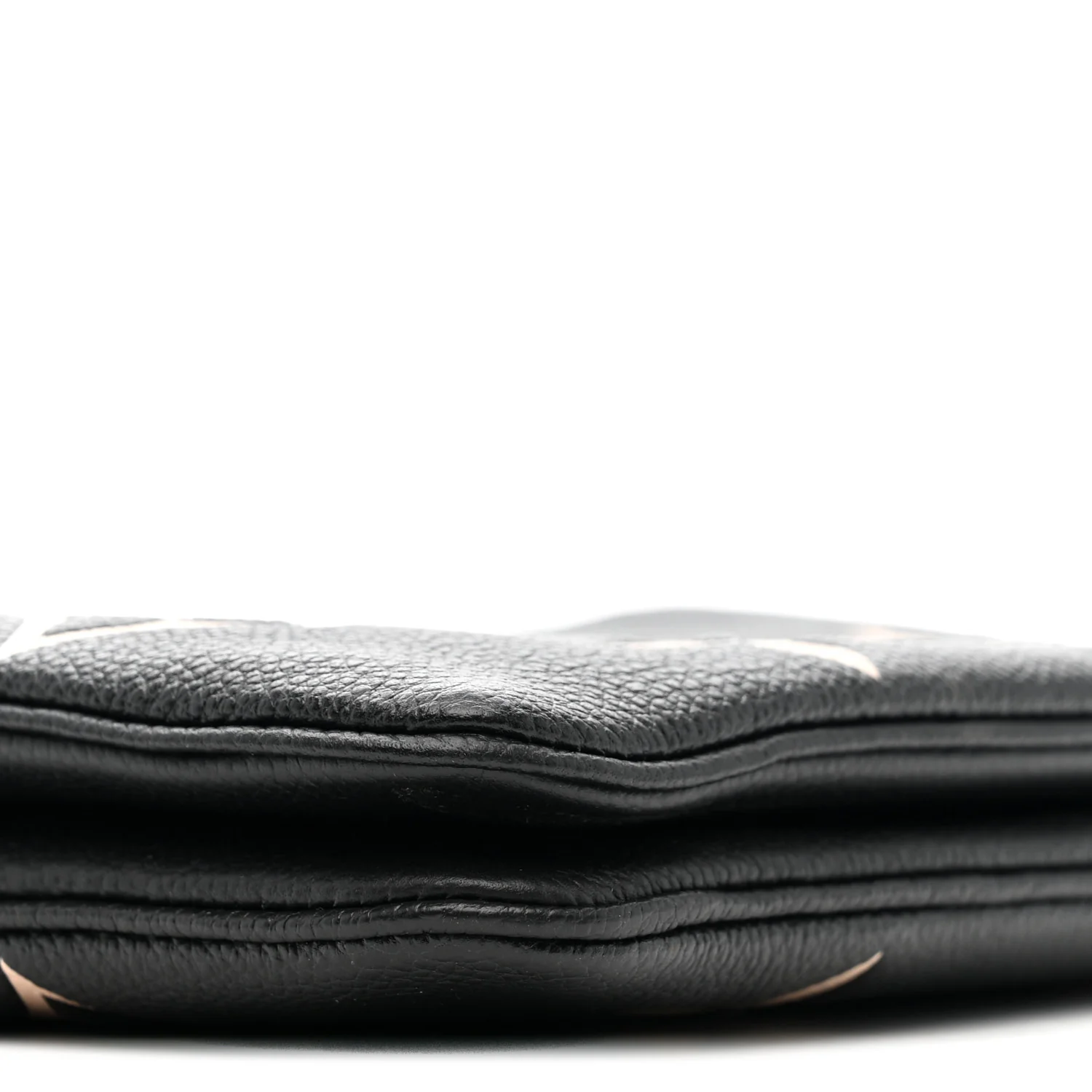 Empreinte Monogram Giant Double Zip Pochette Black Cream