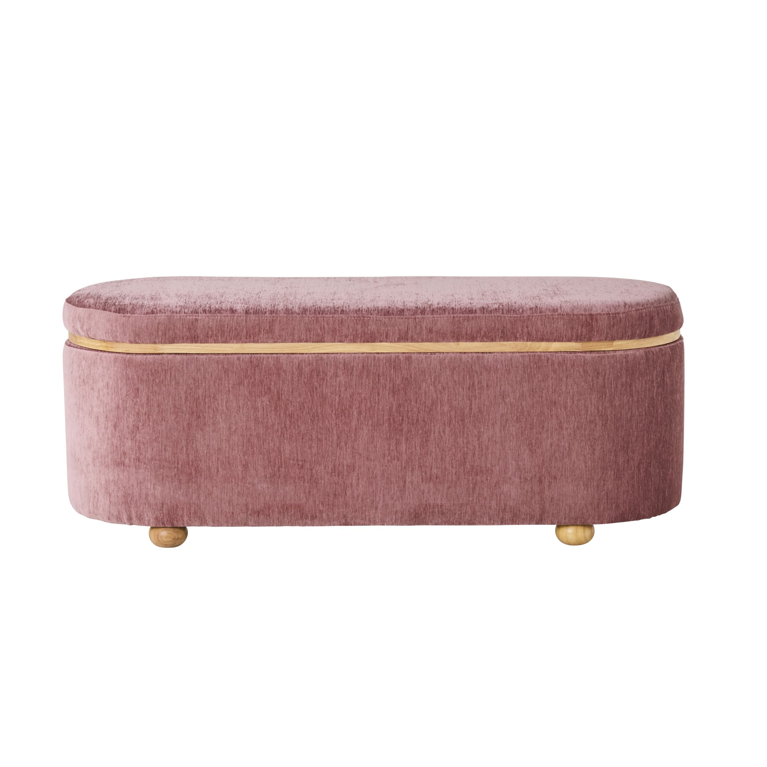 Sallie Storage Bench Cascade Blush