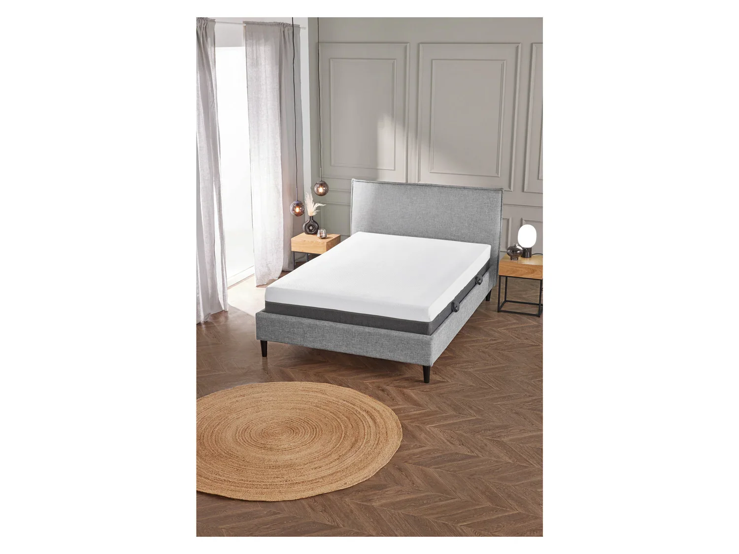 LIVARNO home Matelas  1000 ressorts ensachs Visko Soft, 7 zones, H3, 140 x 190 cm