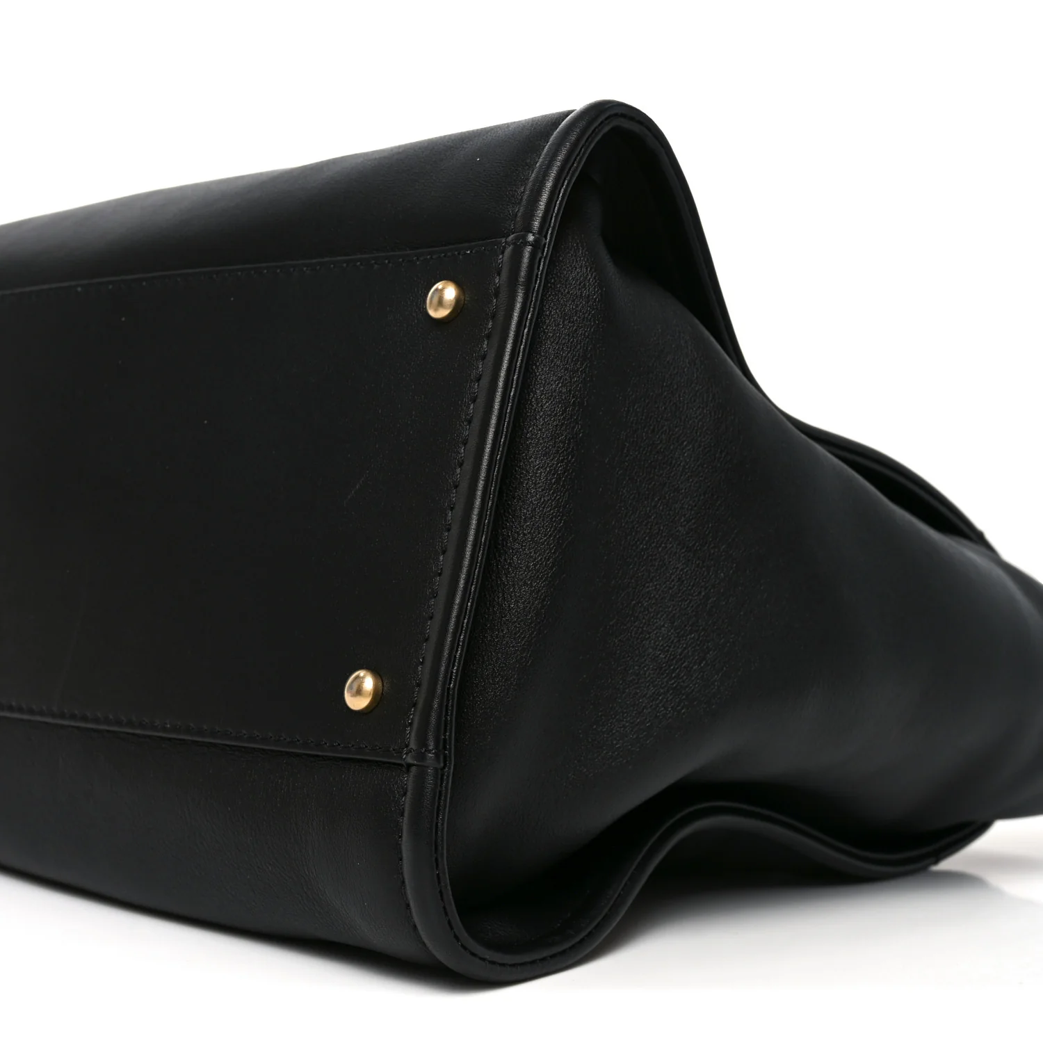 Calfskin Medium Deauville Tote Black Multicolor
