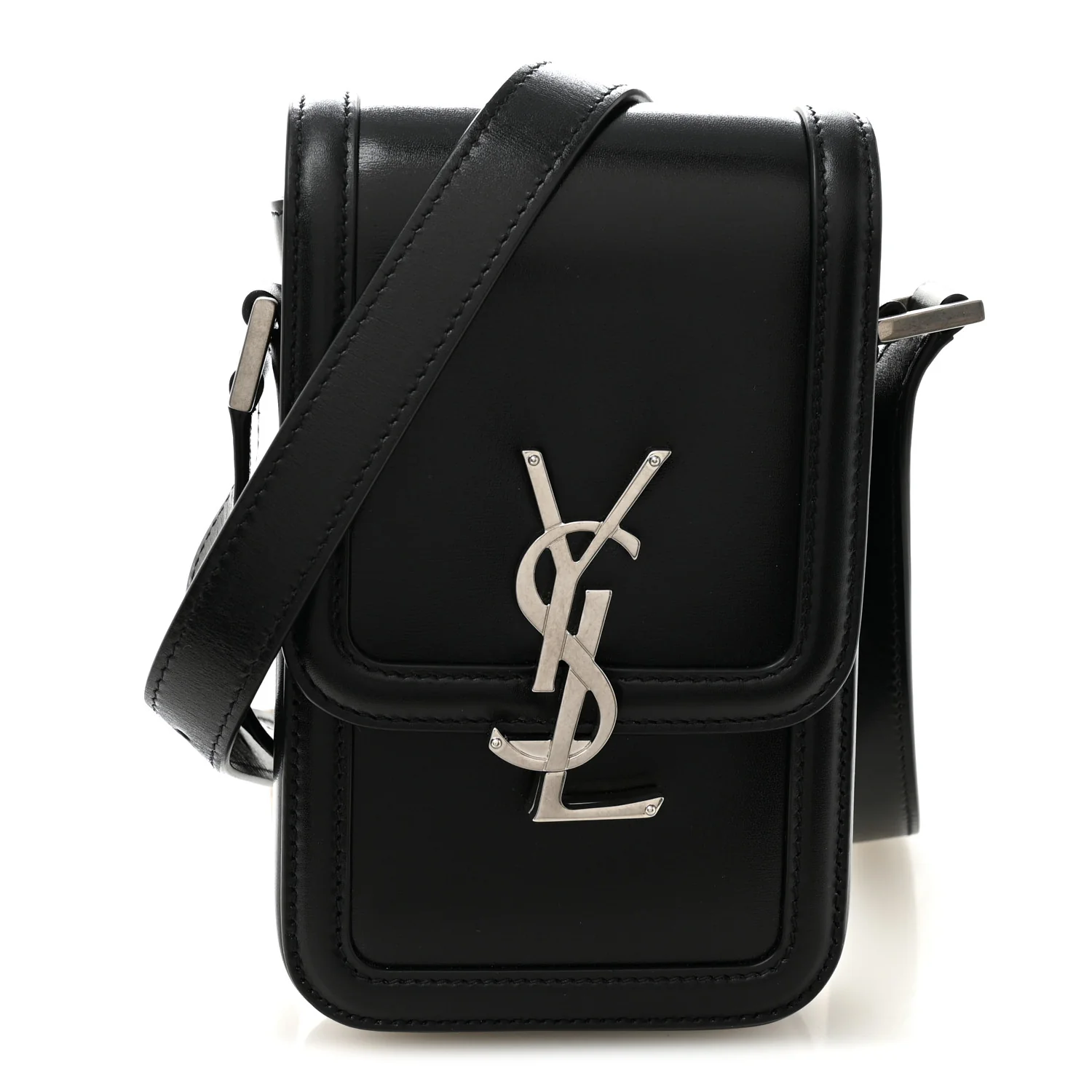 Smooth Calfskin Mini Solferino Satchel Black