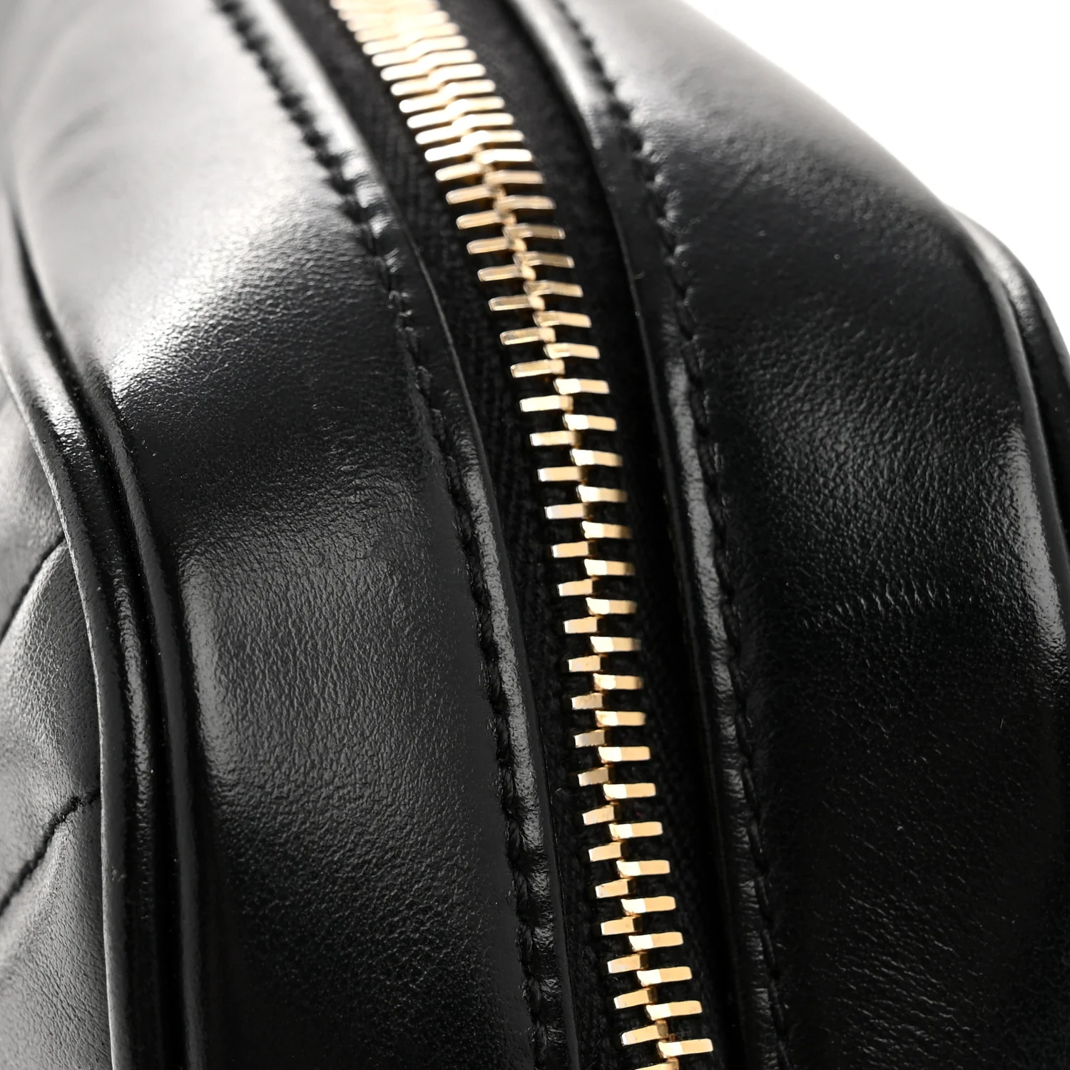 Calfskin Matelasse Monogram Lou Camera Bag Black