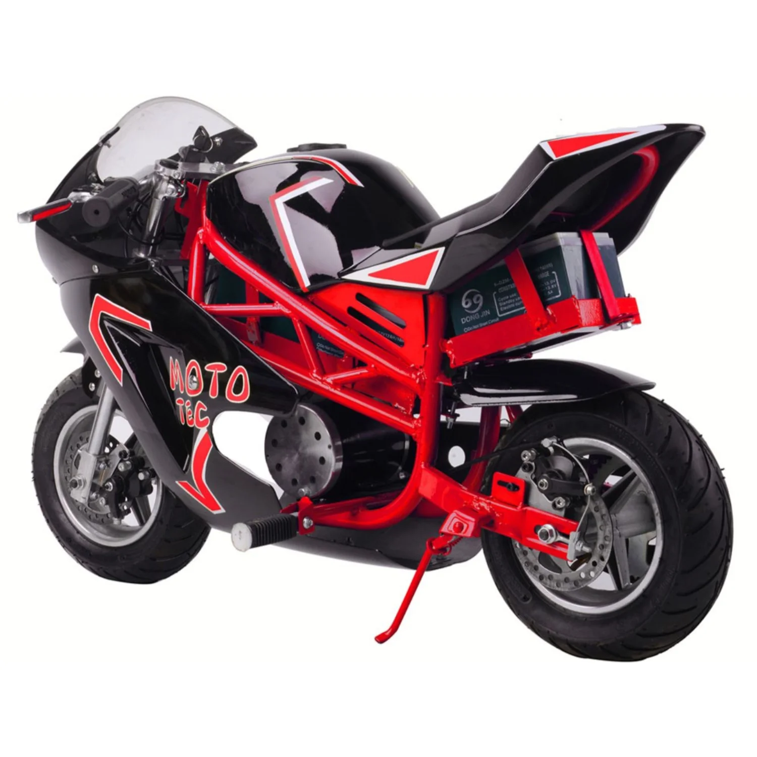 Mototec 36v 500w Electric Powered Pocket Bike Mini Motorcycle GT Red