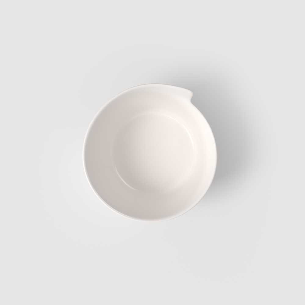 NewWave Cereal bowl - White, 8.2 oz, Premium Porcelain
