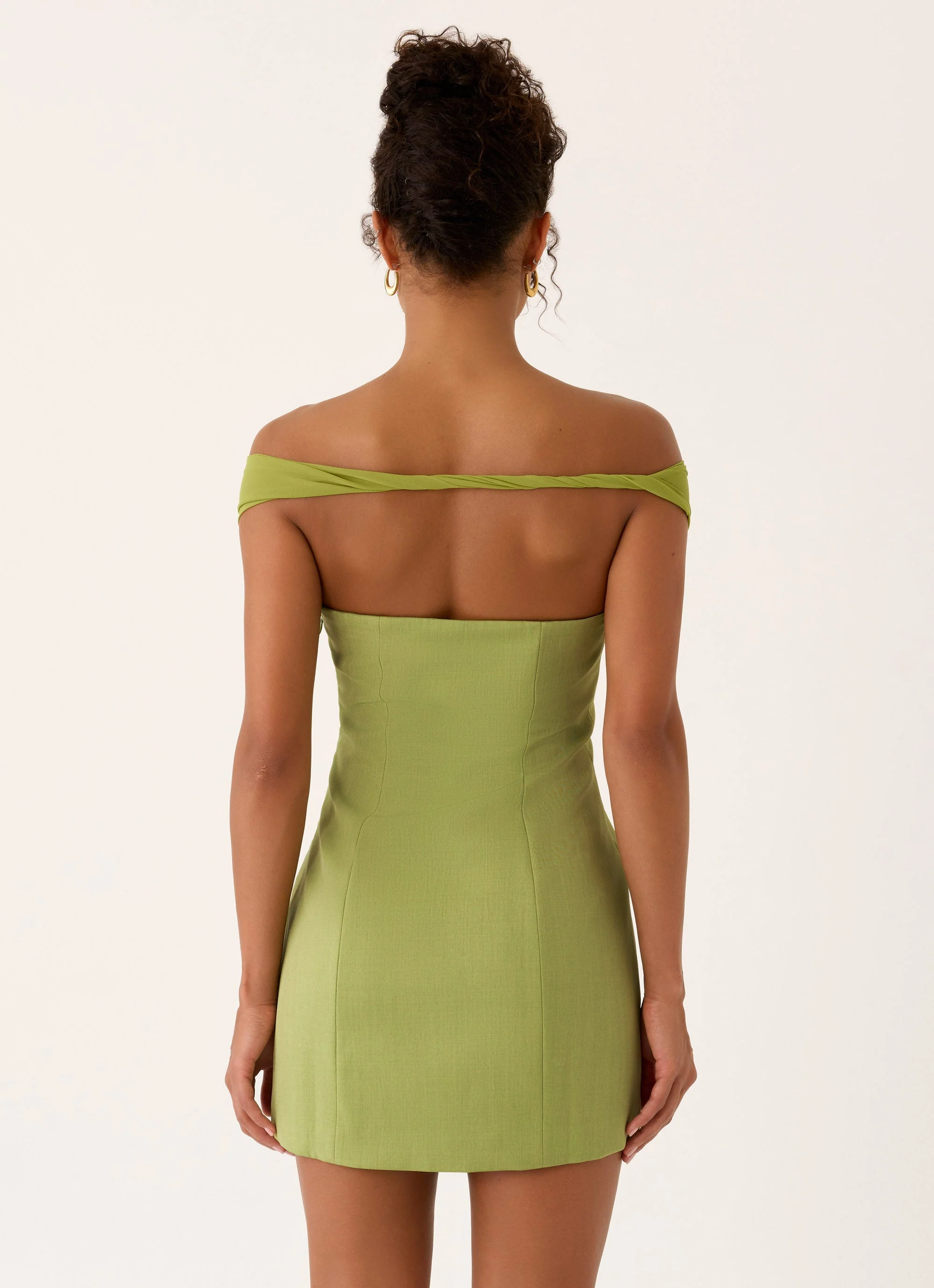 Caterina Mini Dress - Fern Green