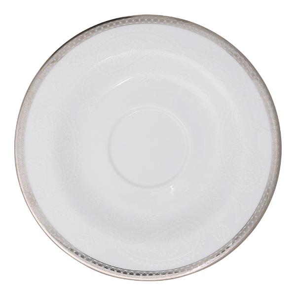 Silver Paisley skål til kaffekopp