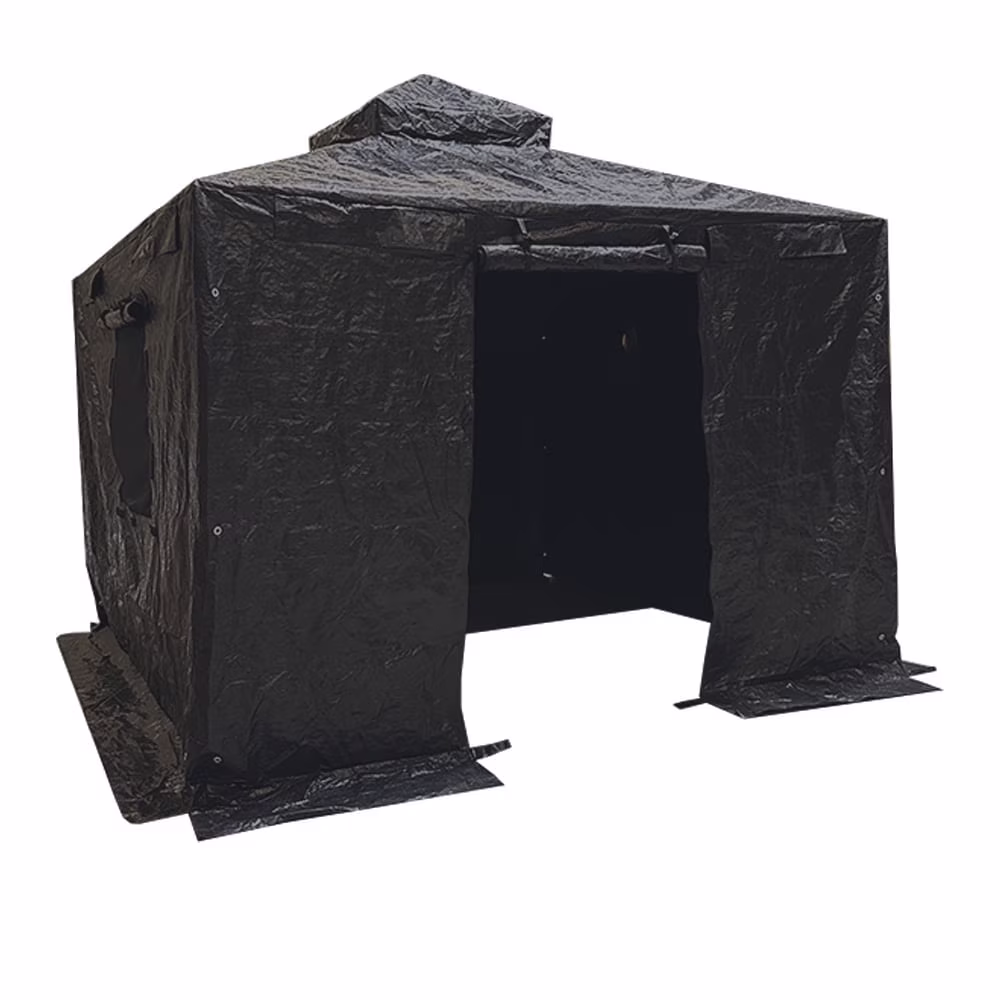 Garden Winds Winter Cover Compatible with Allen Roth TPGAZ2246 10' X 10' Tall Hard Top Gazebo �?Heavy Duty Protective Enclosure for Outdoor Storage, Waterproof, Windproof and Flame Resistant �?Black