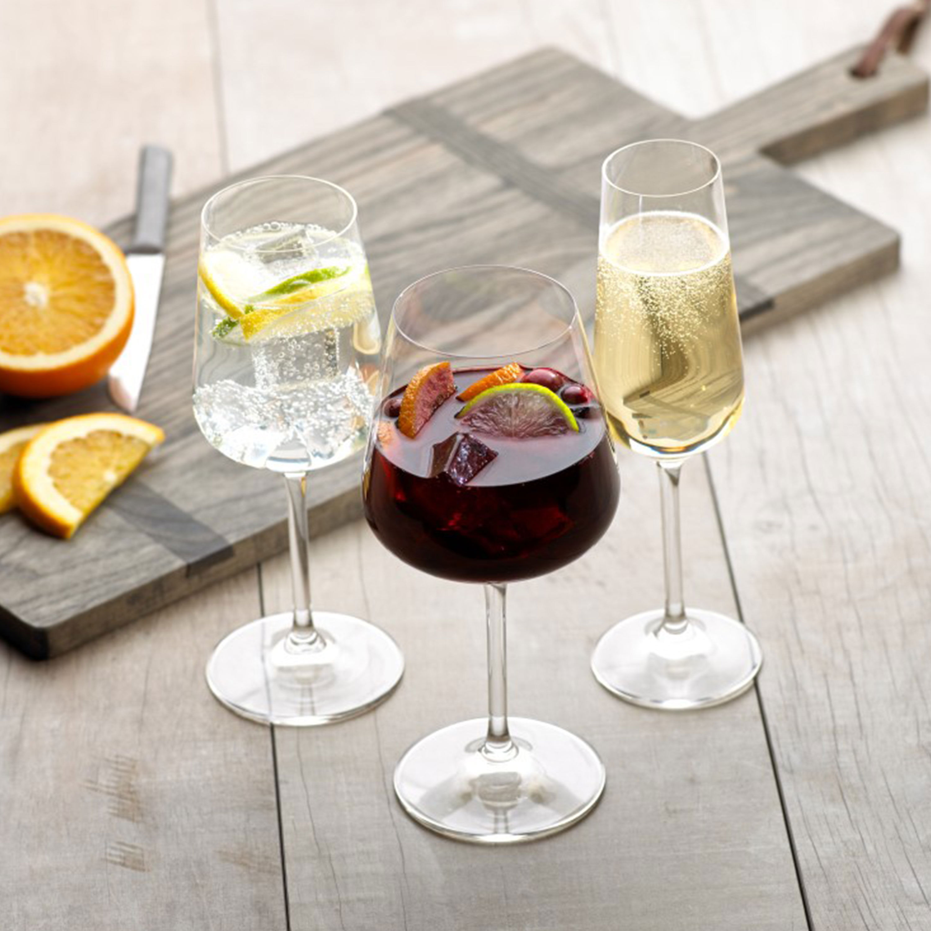 Ovid Champagne glass - Clear, 4.1 oz, crystal glass