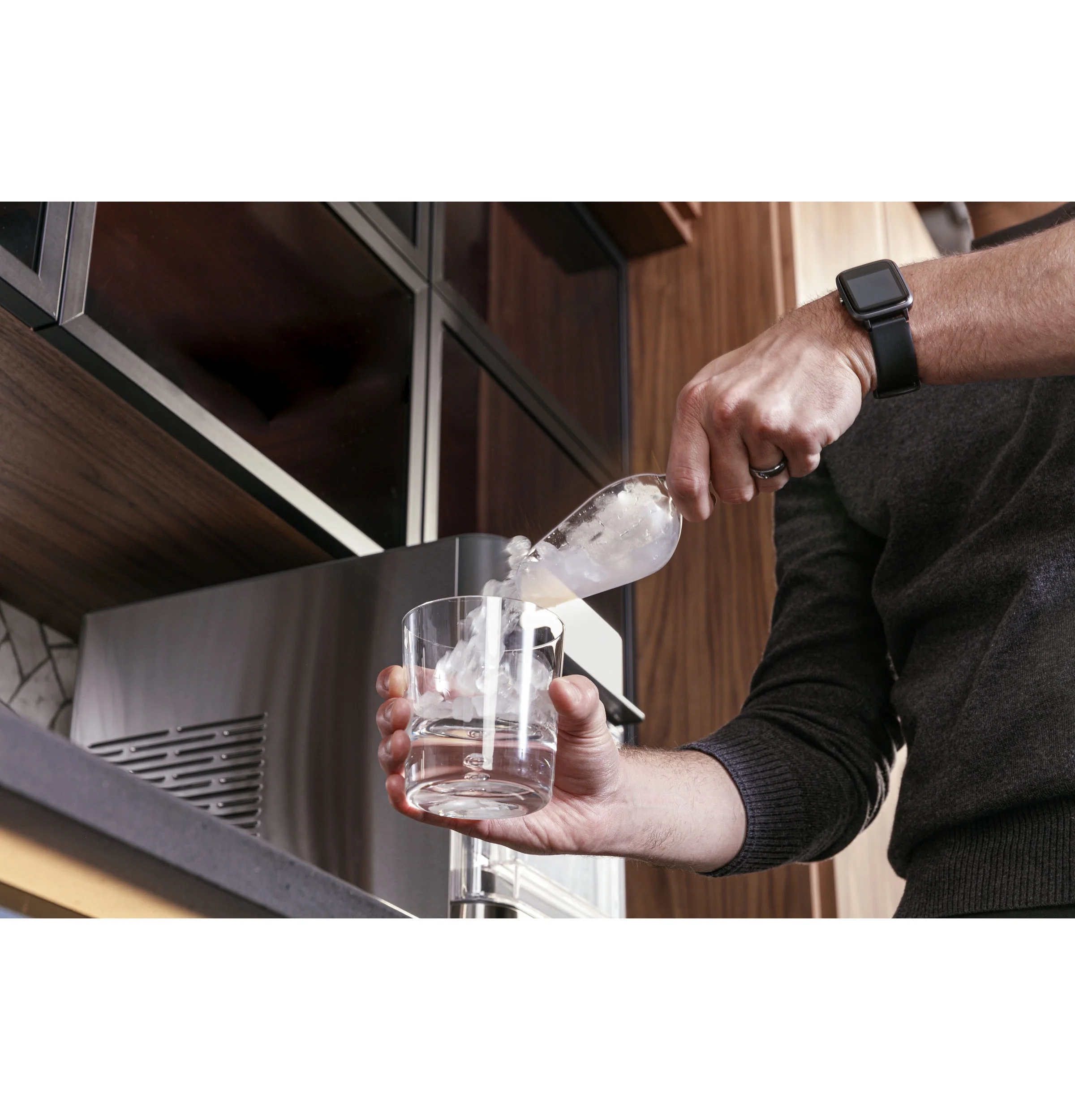 GE Appliances Opal 2.0 Countertop Nugget Ice Maker, 38 lb Maximum Output, Industrial