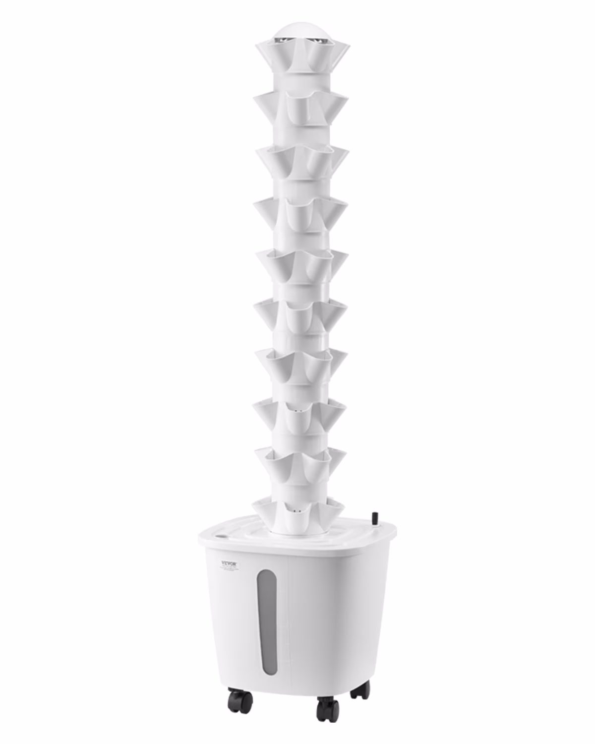 VEVOR Hydroponic Growing System, 50 Pods Vertical 10 Tiers Hydroponic Tower, Rolling Hydronic Garden with Water Pump & Wheels, Indoor Plants Germination Kit for Herbs Fruits & Vegetables