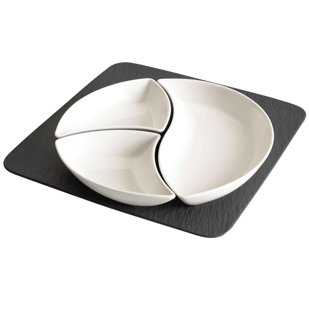 NewWave Bowl set - White, Premium Porcelain