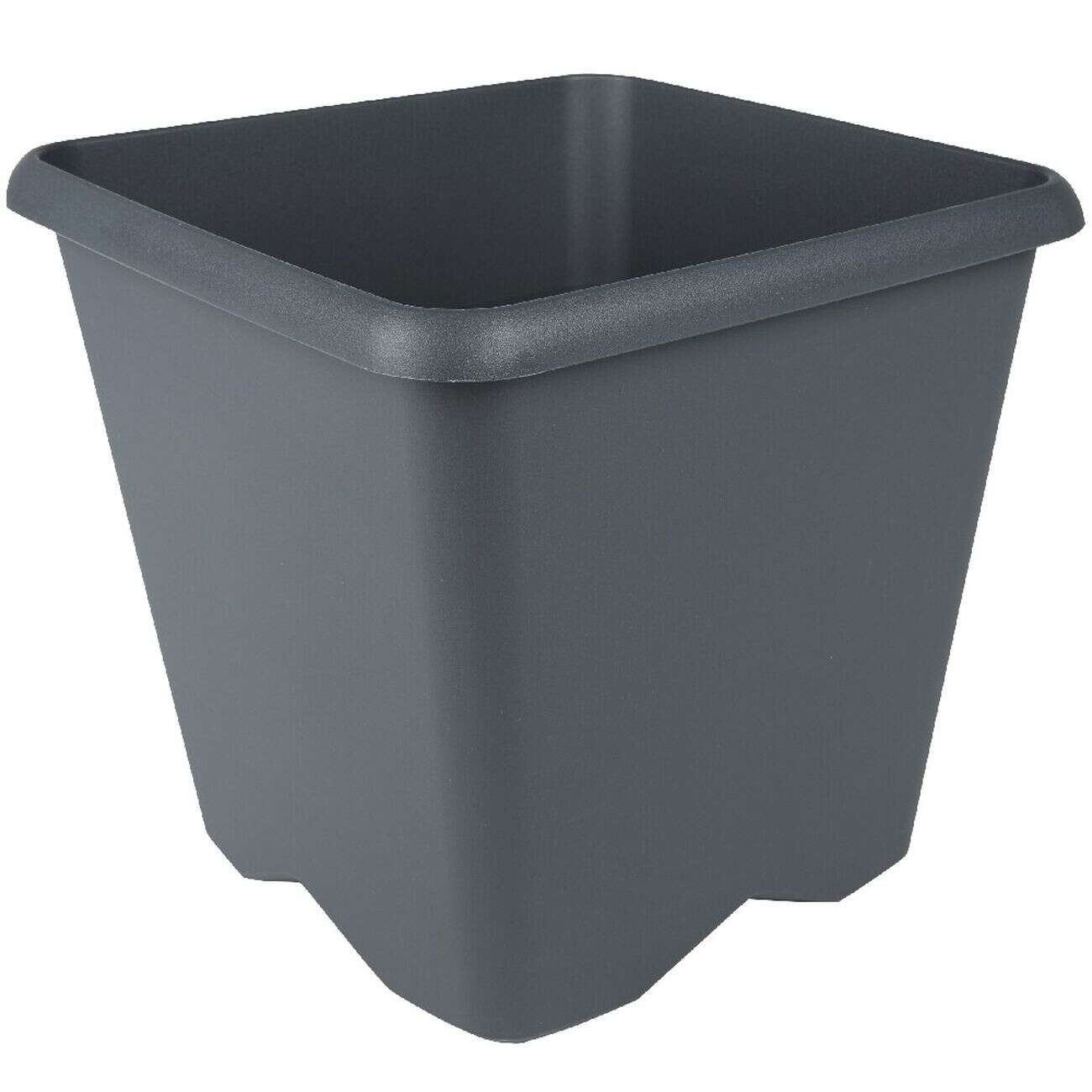 Pot de jardin carré Chorus gris anthracite 15,2 L