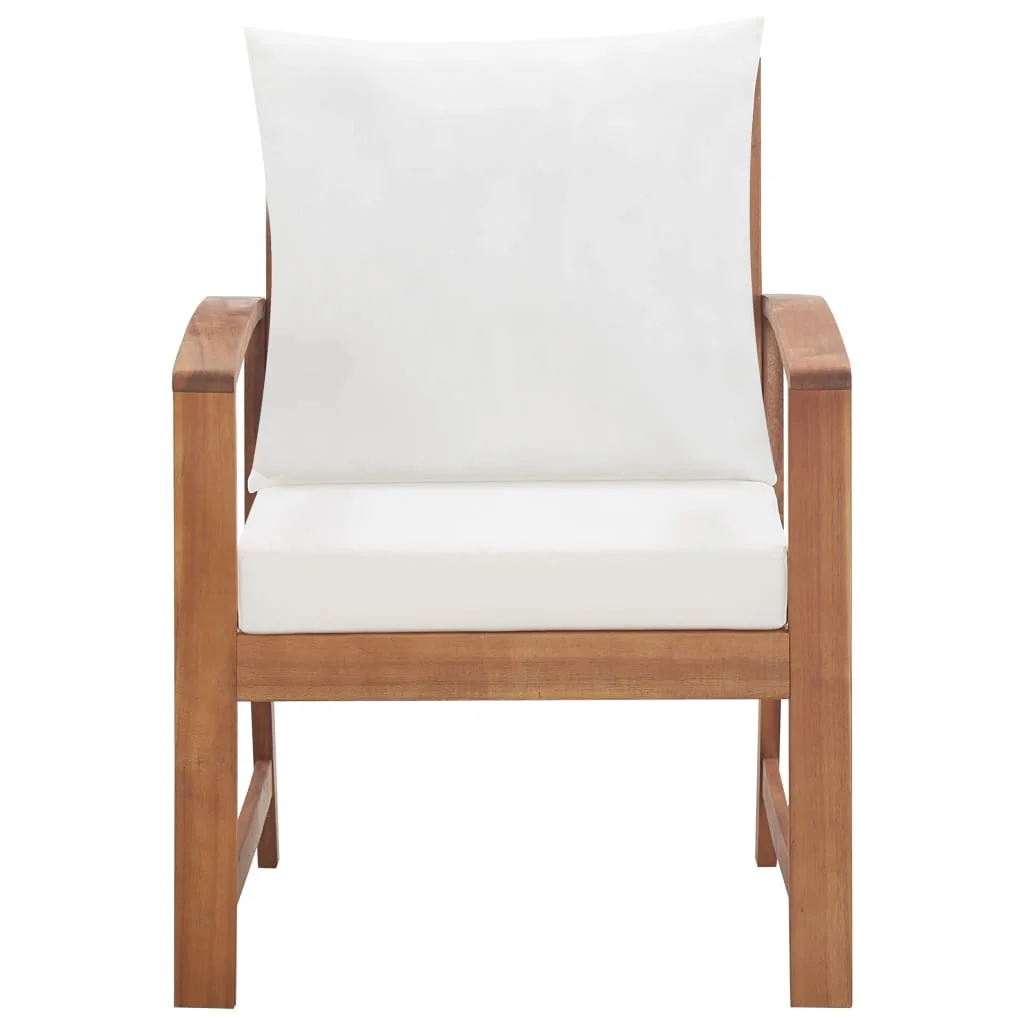 vidaXL Garden Sofa Set Warm Brown Solid Acacia wood Medium Durable