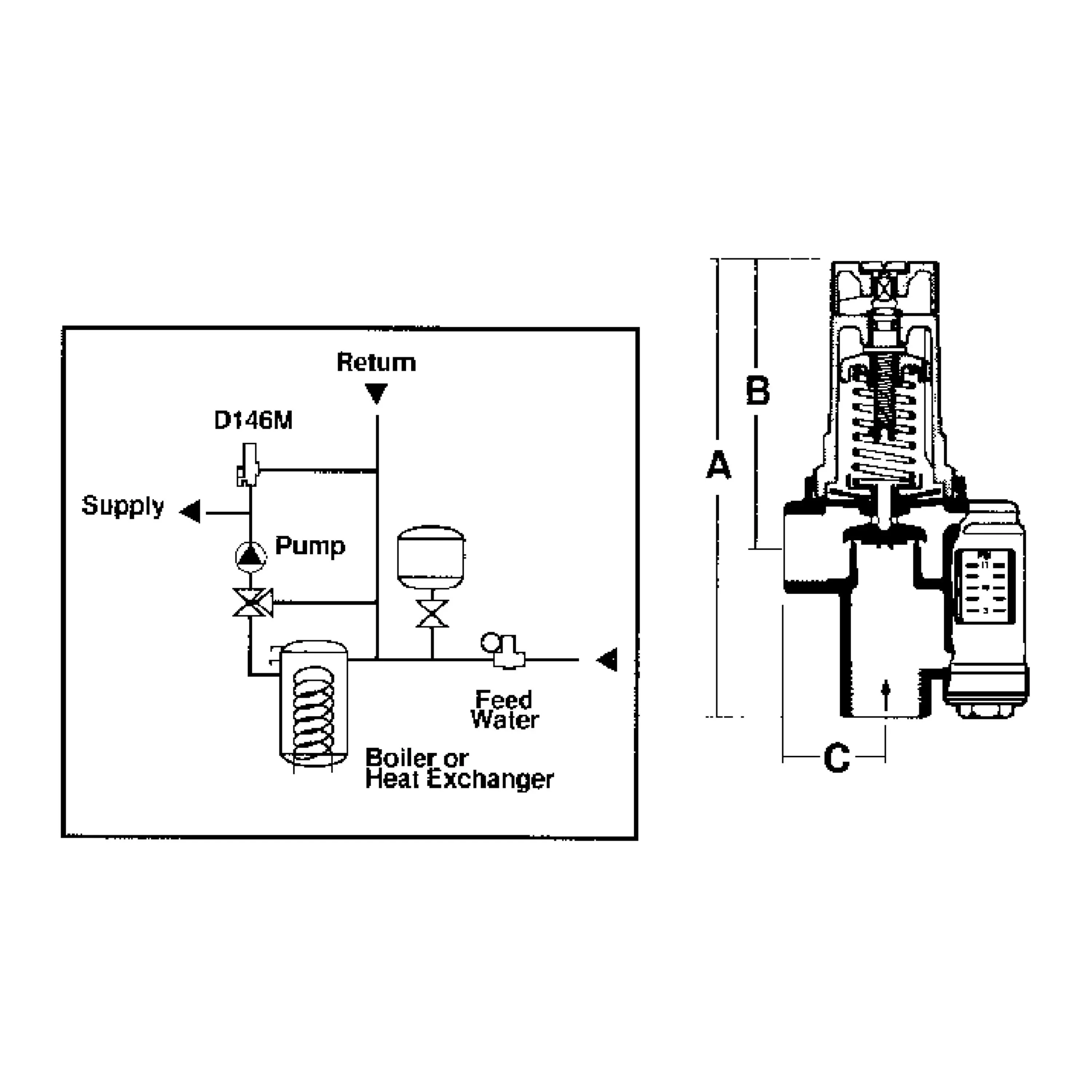 Honeywell Braukmann Sparco D146M1032 3/4 Dif Pressure Reg W/Ind