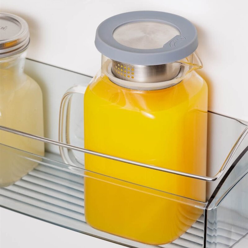 Fresh juicekanne firkantet 1,2L klar/grå